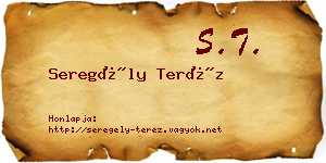 Seregély Teréz névjegykártya